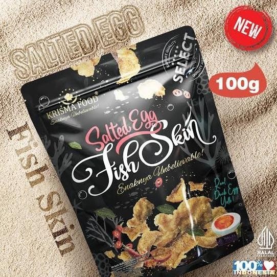 

Krisma Food Salted Egg Fish Skin 100G Salted Egg Potato Chips 100G Limited Edition