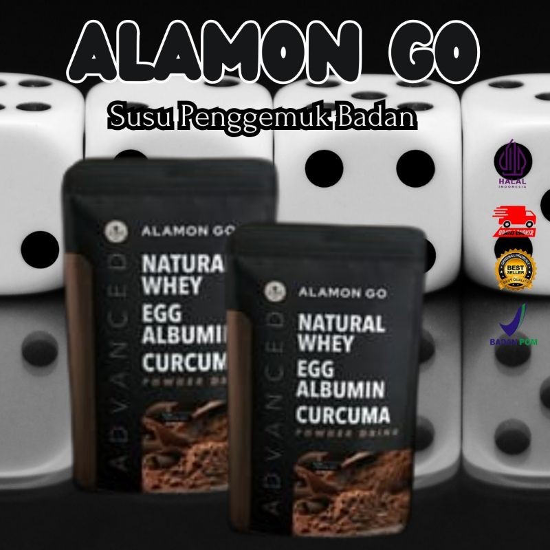 

Penambah Berat Badan Alamon GO Natural Whey + Albumin + Temulawak Susu Penambah Berat Badan Penggemuk dan Penambah Nafsu Makan