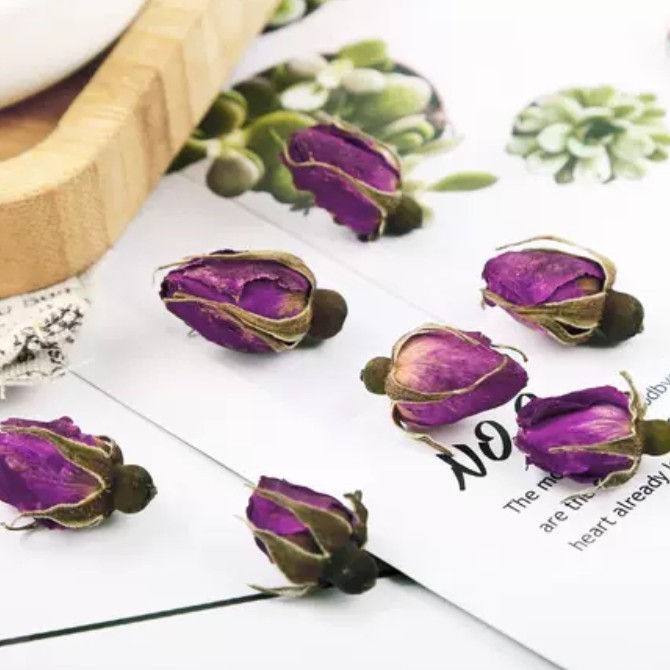 

Purple Rosebud Tea Rose Buds Flower Tea Teh Kuncup Bunga Mawar Ungu