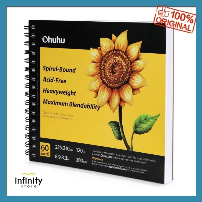 

Jual Ohuhu Marker Pads Art Sketch Book 60 Lembar Spiral Buku Gambar Berkualitas
