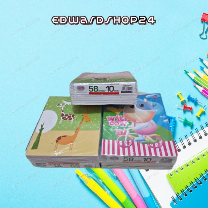 

Wow Buku Tulis Sidu 58 Lembar 1 Pack 10 Pcs Sale!!!