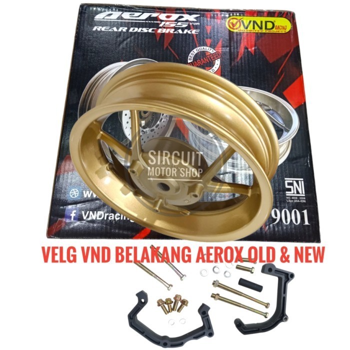 VELG RACING BELAKANG VND AEROX 155 OLD & VELG VND AEROX
