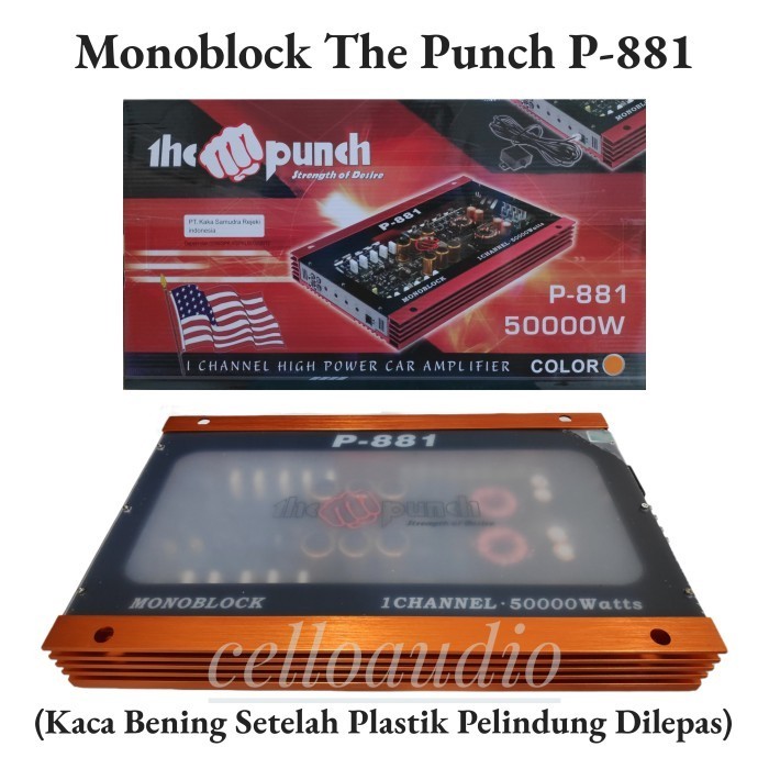 Power Amplifier Monoblock The Punch P-881 Power Monoblock Mobil P 881