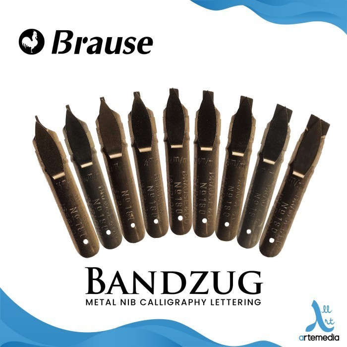 

Mata Pena Kaligrafi Brause Bandzug Metal Nib Calligraphy Lettering BRG BARU