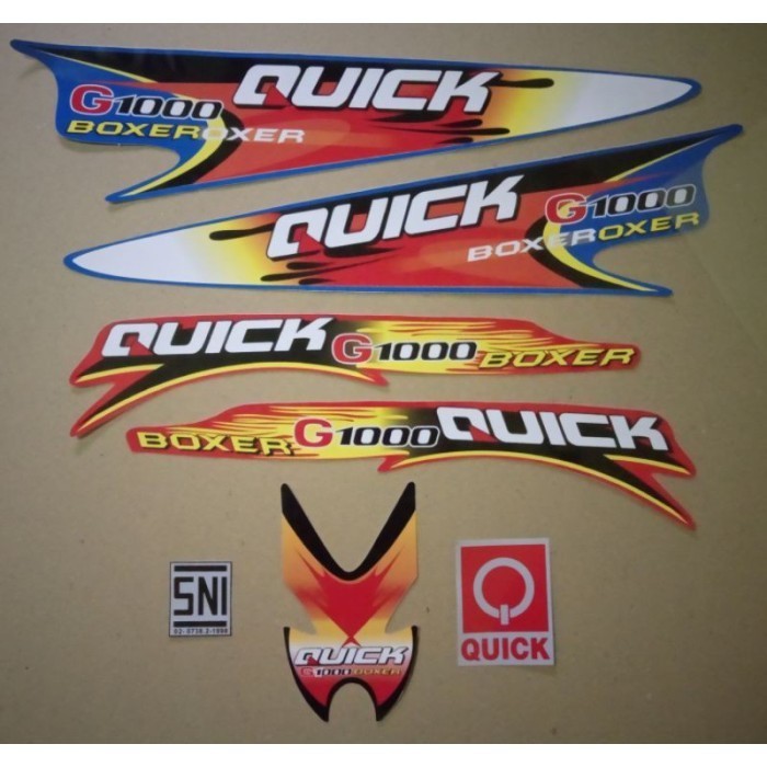 

Lucu Stiker Quick G1000 Boxer Traktor Limited