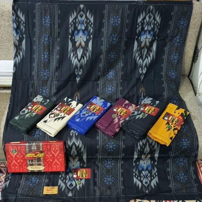 sarung atlas idaman kembang motif BHS sgs swl sji sge
