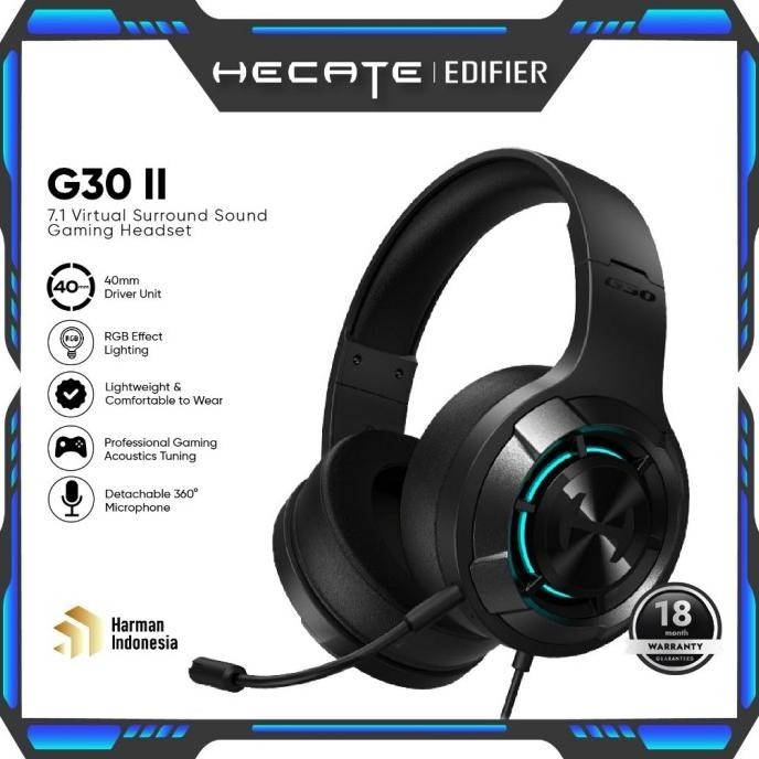 Hecate By Edifier G30 Ii 7.1 Virtual Surround Sound Gaming Headset Hyotarunara