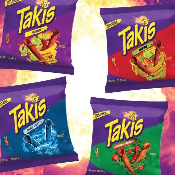 

Takis Rolled Tortilla Chips Snack Makanan Ringan Keripik Jagung Pedas