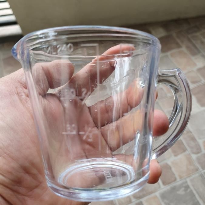 gelas ukur / gelas takaran kaca 250 ml