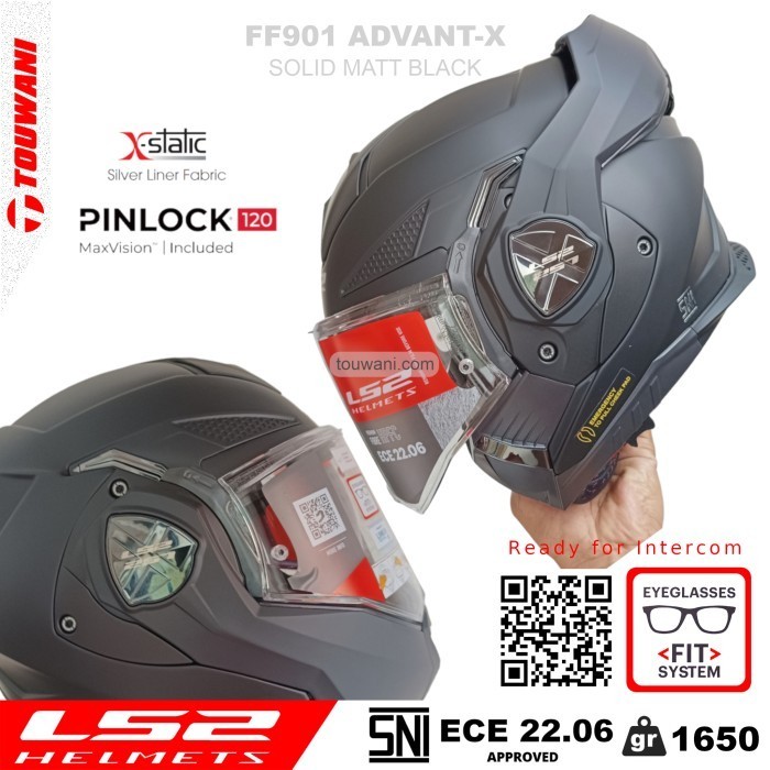 Helm LS2 FF901 Advant-X Solid Matt Black