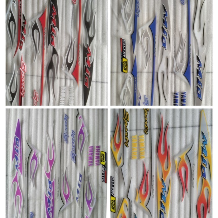 STRIPING TRANSPARAN MIO SPORTY//MIO SMILE//STICKER MIO TRANSPARAN