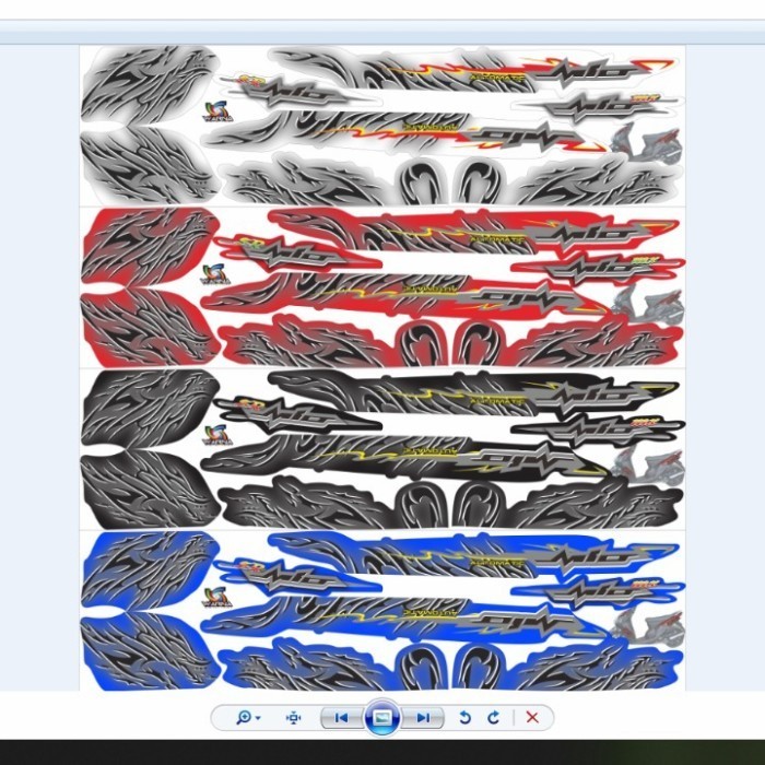 striping stiker mio soul mx motif dragon