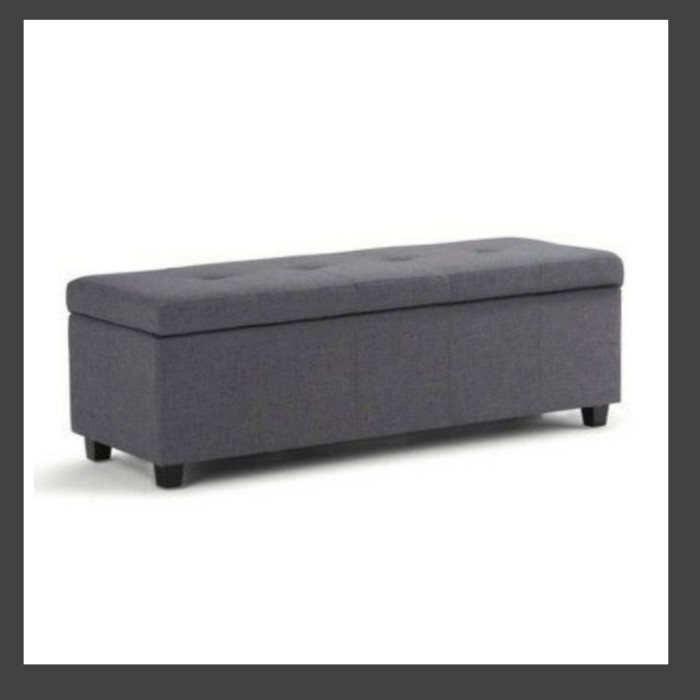 Sofa Bench Storage minimalis kaki pendek