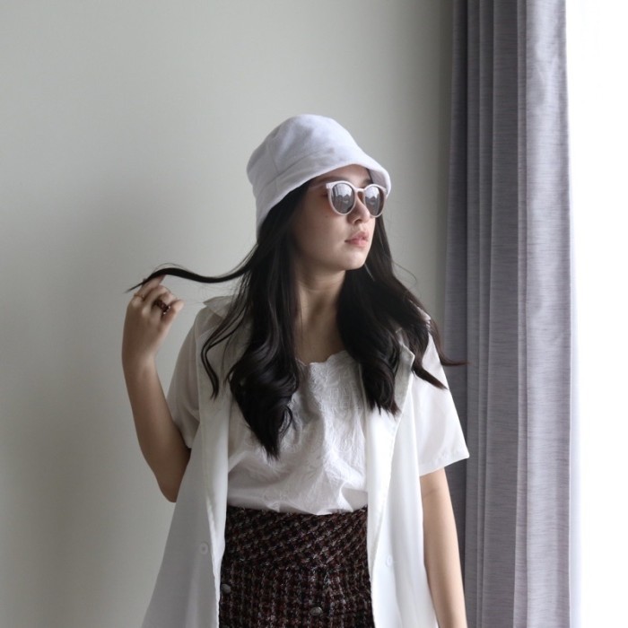 Diskon Topi Bucket Hat Bulu