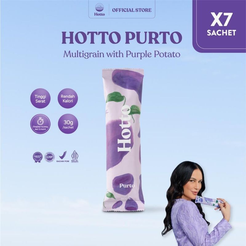 

HOTTO PURTO 7 SACHET HALAL BPOM MULTIGRAIN WITH PURPLE POTATO