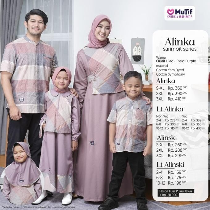 New Sarimbit Mutif Alinka Lilac Limited Edition