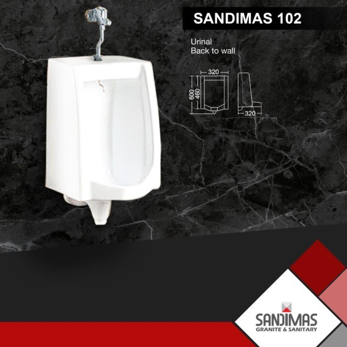 CLOSET URINAL OULU L 102 SANDIMAS