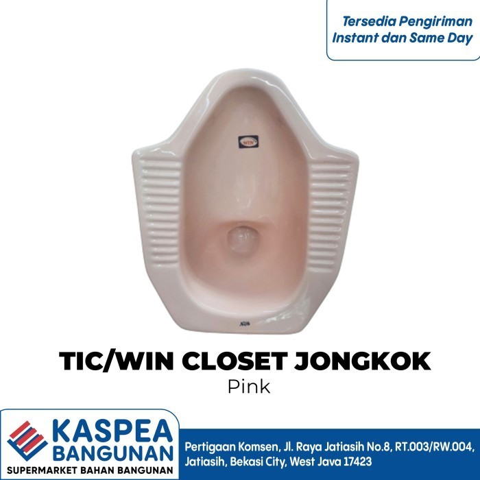 TCI/WIN KLOSET JONGKOK TOILET SQUAT PINK