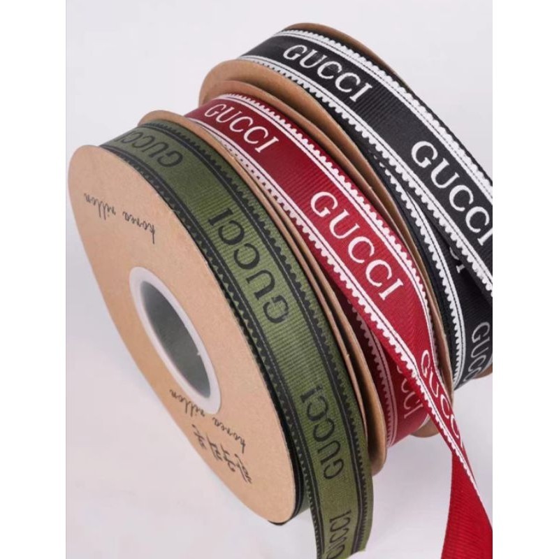 

( 1 roll ) Pita Gucci / Pita Bucket / Pita Kado 2 cm x 36 mtr