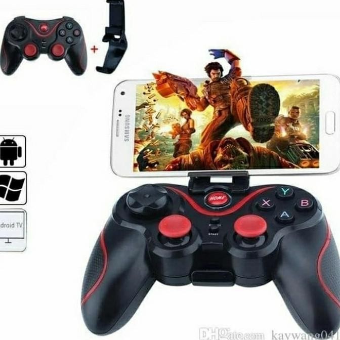 [Aneka]Gamepad Terios X3/T3 Joystick Android Bluetooth + Holder Hp