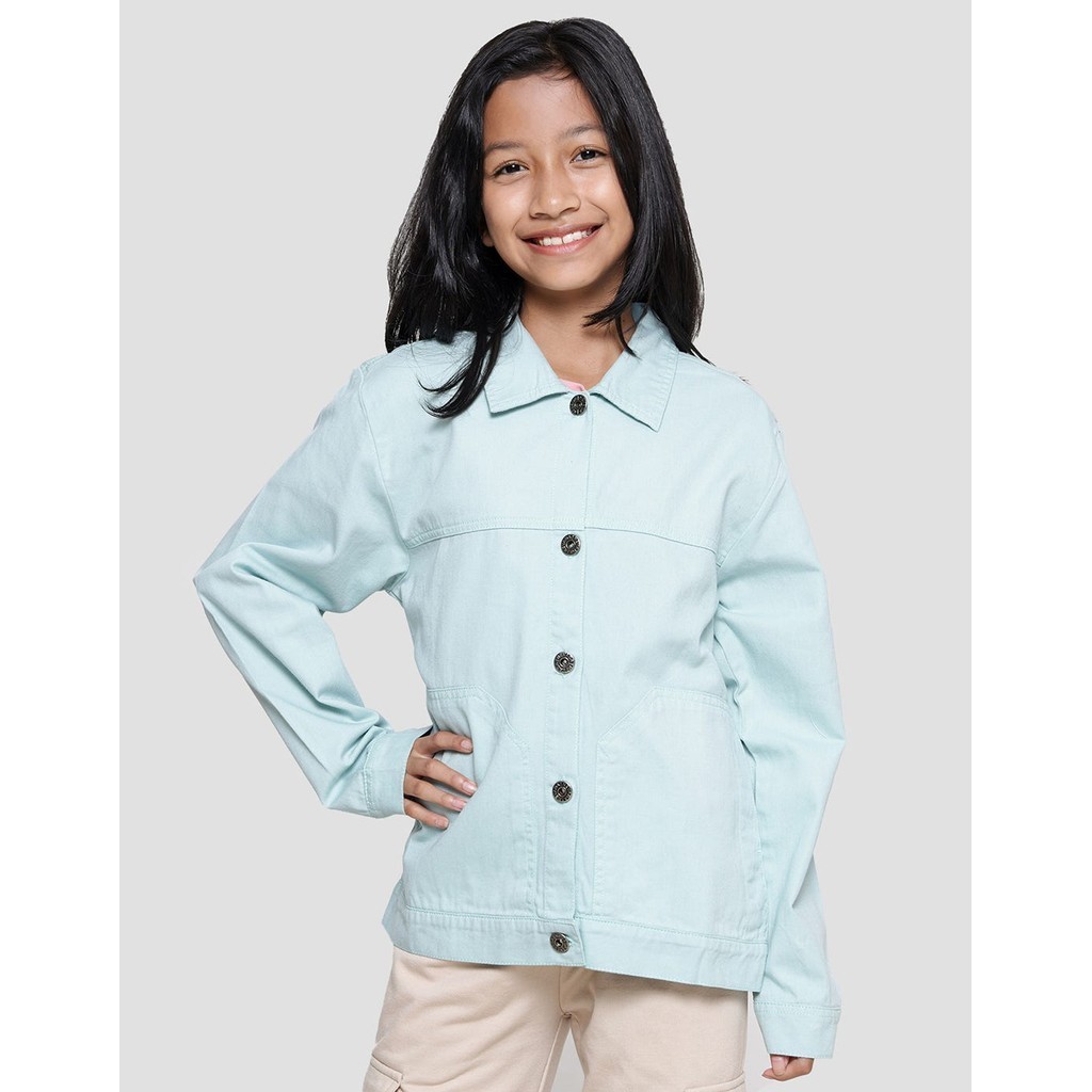 Nevada Ala Denim With Two Pocket Jaket Twill Anak Perempuan 120260110
