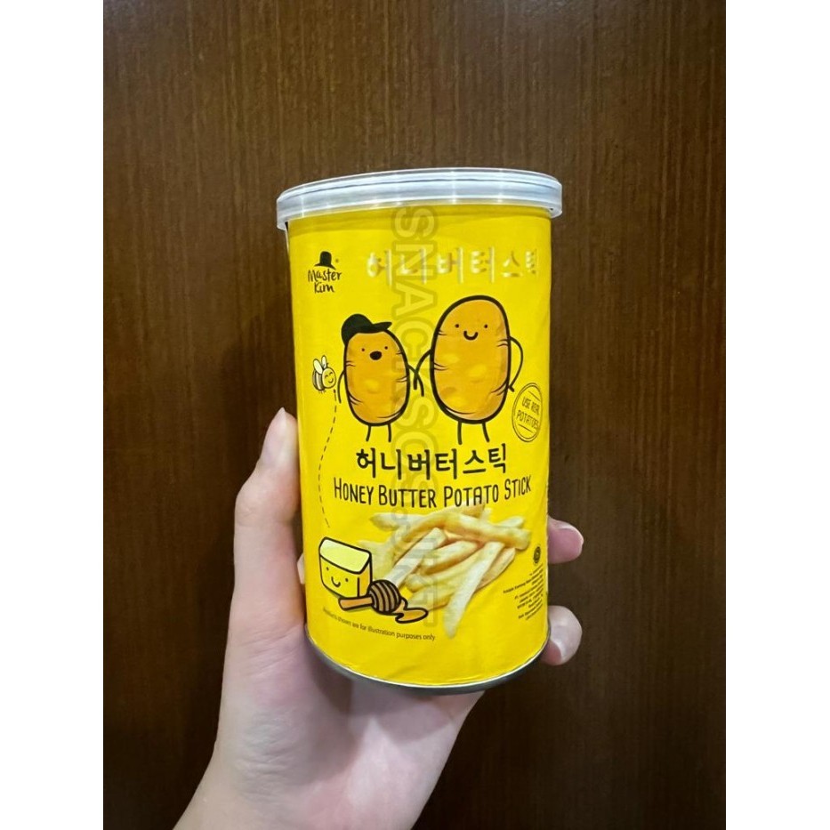 

Can Master Kim Snack Salted Potato Stick / Hot & Spicy / Honey Butter