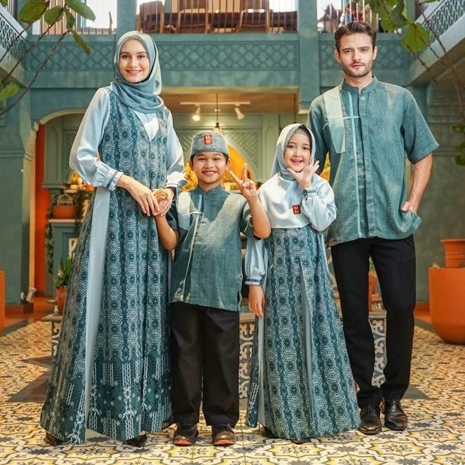 Best Seller Sarimbit Keke Torino Series Blue Teal Stok Terbatas