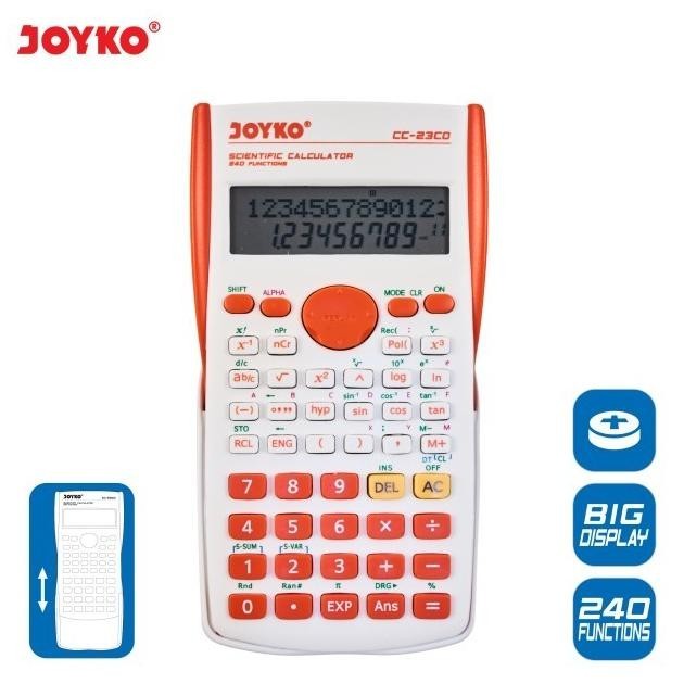 

Miliki Calculator Joyko CC-23CO Scientific -Kalkulator Ilmiah - Orange ,.