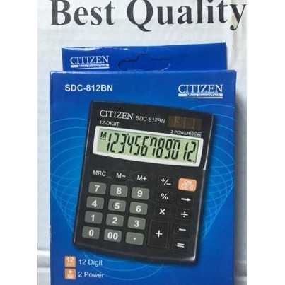 

Special - KALKULATOR 12 DIGIT ANGKA MERK CITIZEN TYPE SDC-812 BN ,,