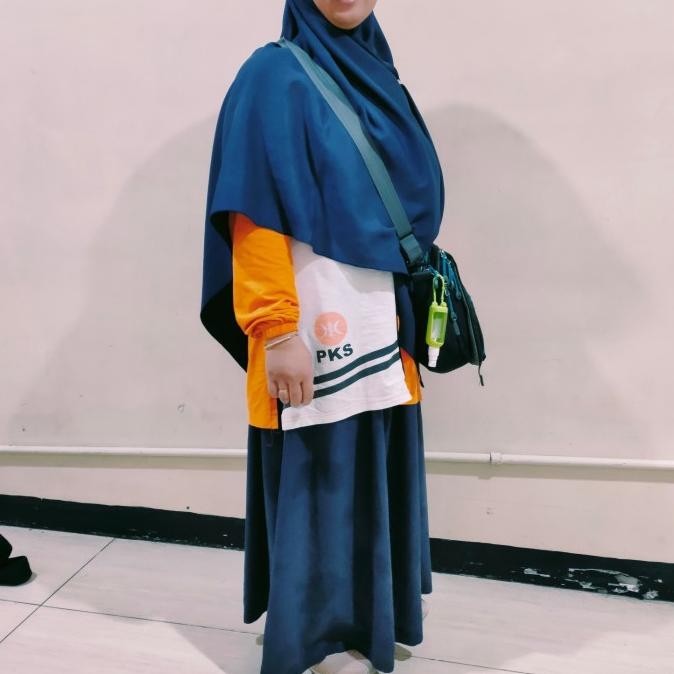 Murah Kaos Akhwat Pks Tunik Orange Logo Baru Grosir