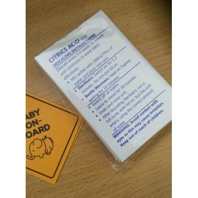 

Miliki - Citric acid 5 sachet ~