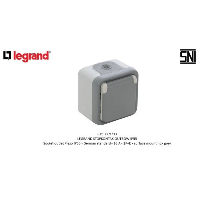 STOPKONTAK OUTBOW IP55 WATERPROOF 069733 LEGRAND