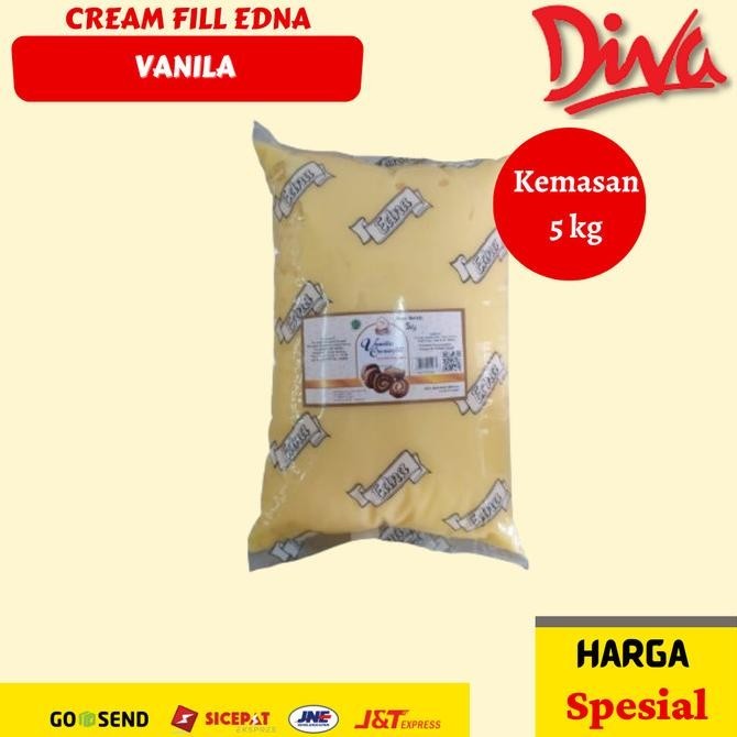 

] selai Cream filling edna vanila bal 5 kg