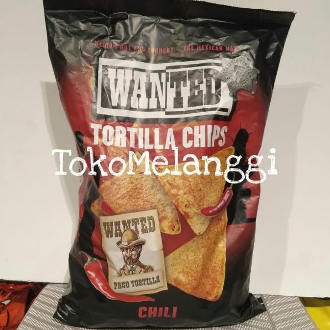 

Wanted Tortilla Chips Chili 450 gr| Potato Chip 450gr