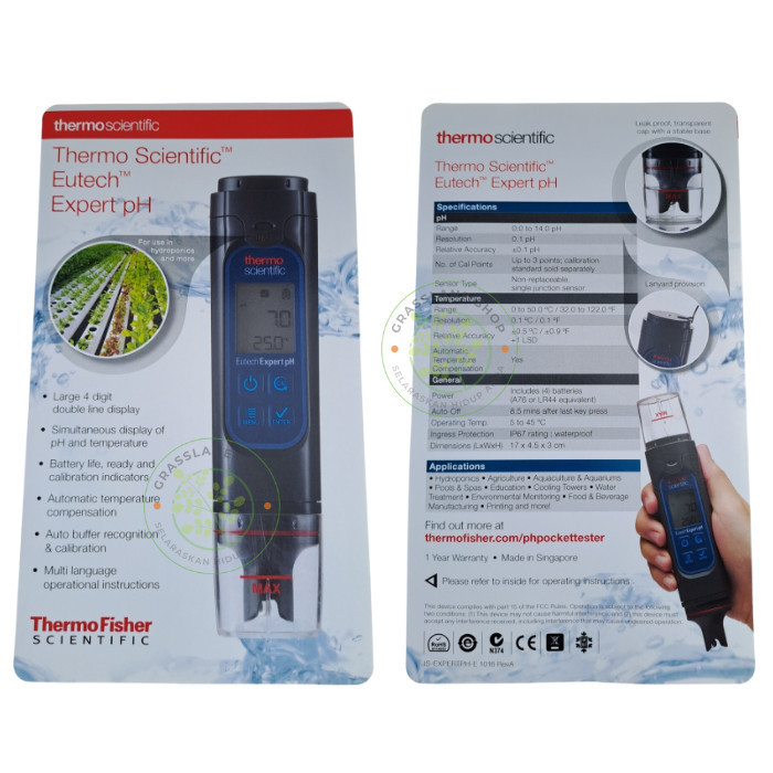 Expert Ph Eutech Ph Meter Digital Pocket Tester Thermo Scientific