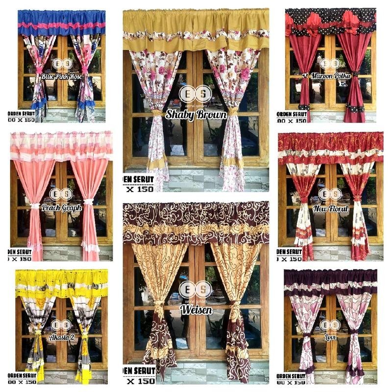 GORDEN JENDELA MINIMALIS SERUT Jendela Kain