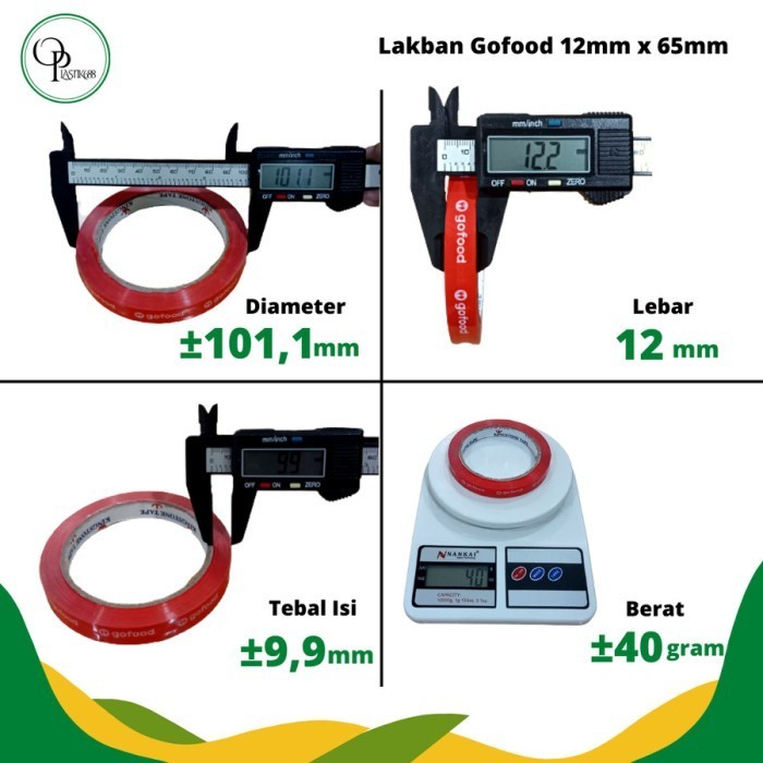 

ISOLASI ONLINE GOFOOD 1/2" (12MM X 65M) / SOLATIP / LAKBAN / PRINTING TERMURAH
