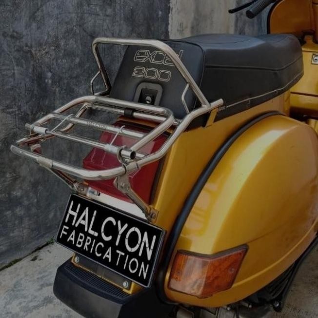 New- Backrack/Rak Belakang Vespa Px Excel Halcyon Stainless Steel Sale