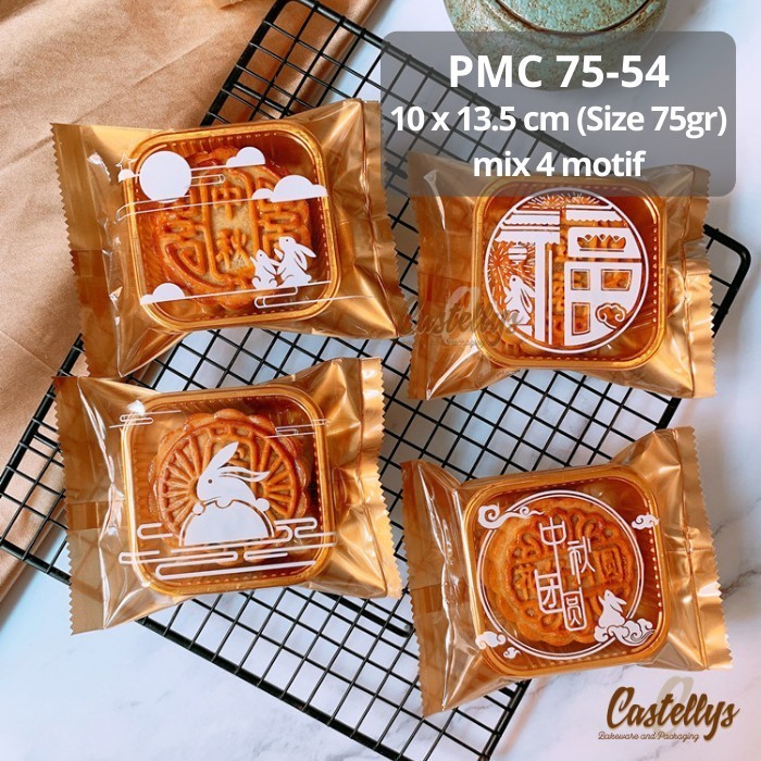 

```````] Plastik Mooncake 75gr PMC 75-54 Kue Bulan Pia Snowskin Nastar Cookies