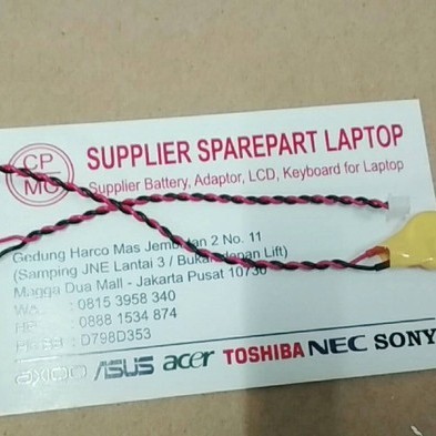 Promo baterai battery cmos bios laptop notebook ML1220 soket kabel 3volt