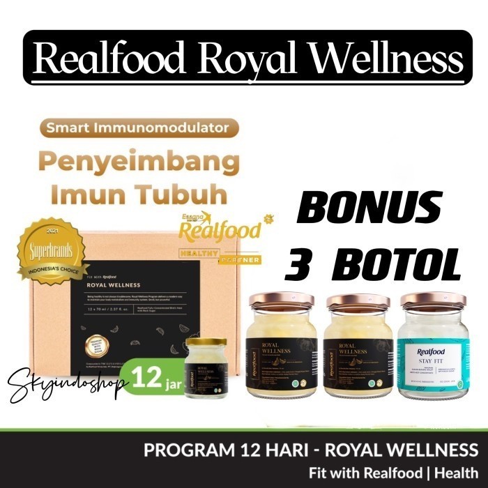 

Realfood Royal Wellness ( 14 Botol ) Minuman Sarang Burung Walet