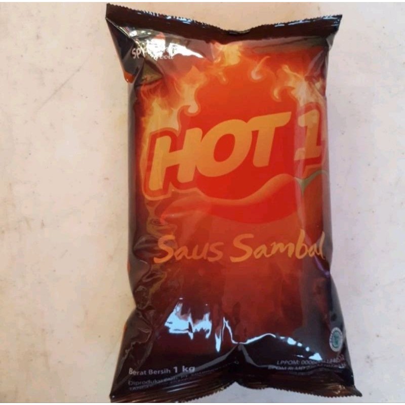 

sambel saus hot 1 -kemasan bantal 1kg