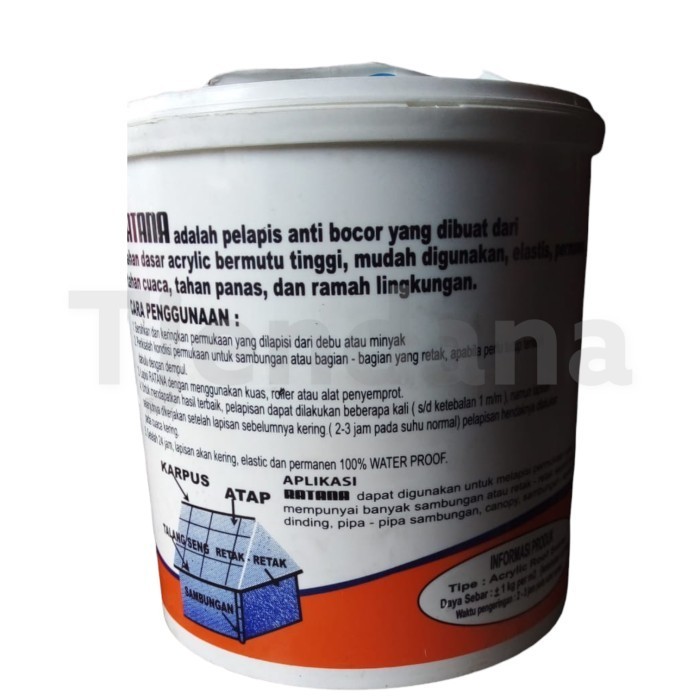 Sealant Ratana 4 Kg / Ratana Galon / Acrylic Roof Sealer Diskon