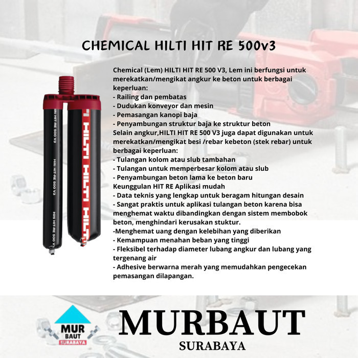 Chemical Hilti Hit Re 500 V3 Terlaris