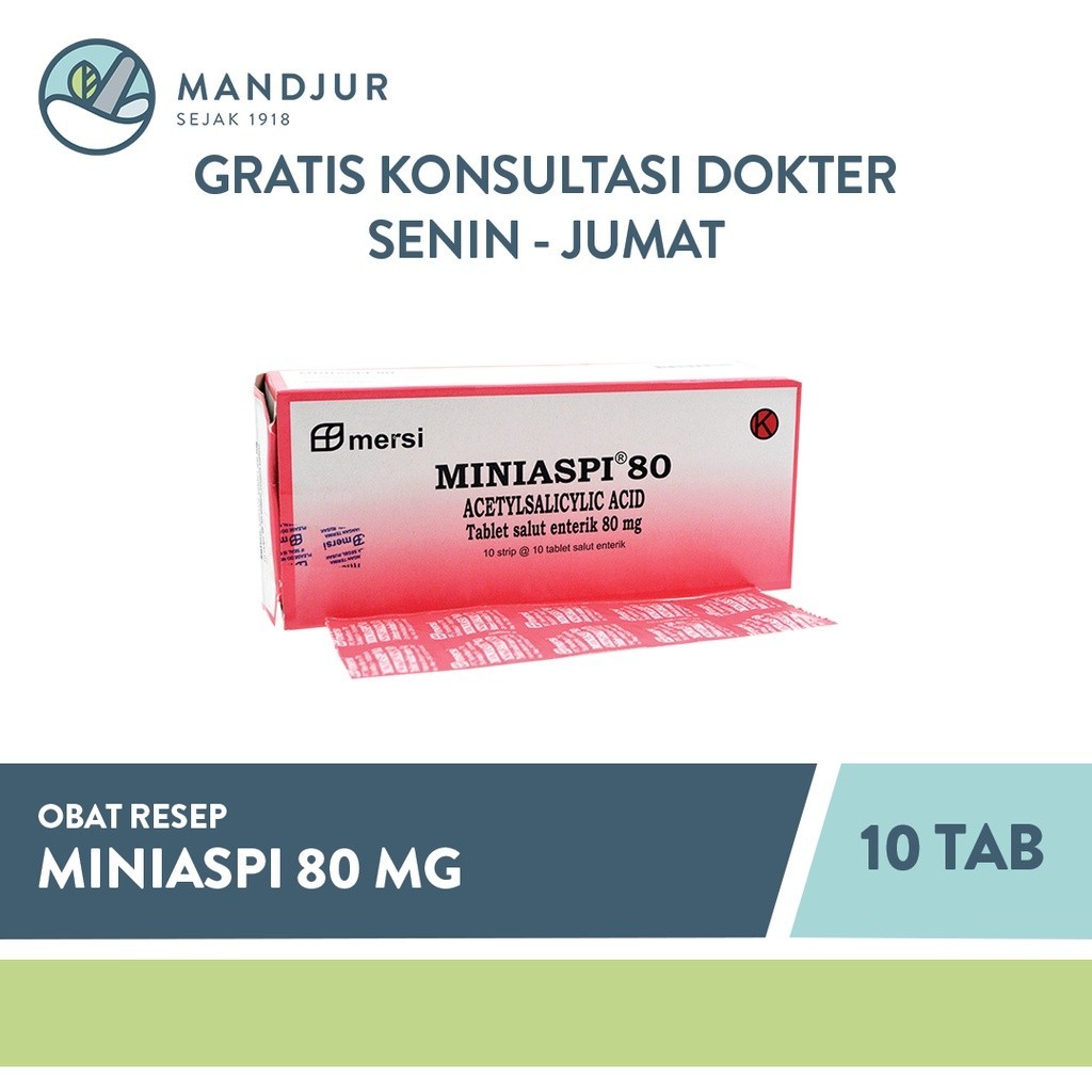 Miniaspi 80 mg 10 Tablet