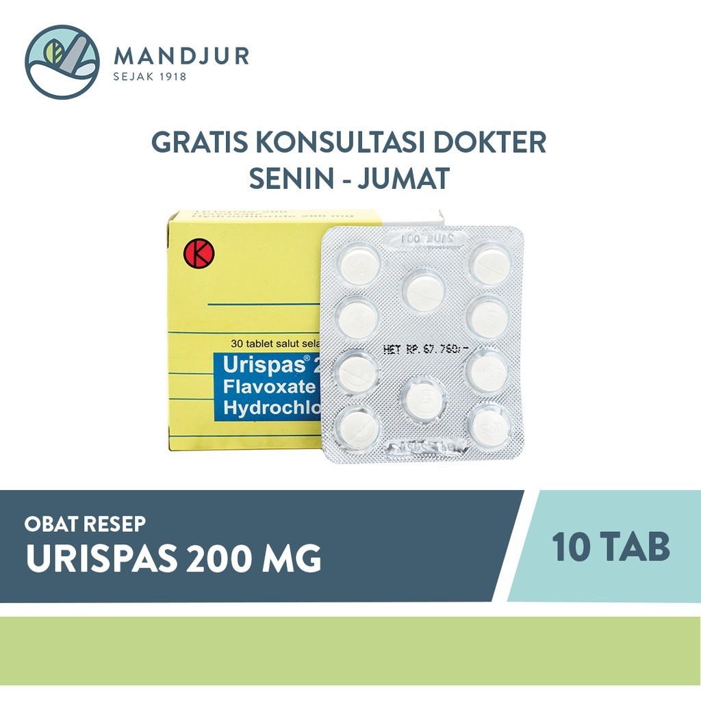 Urispas 200 Mg 10 Tablet