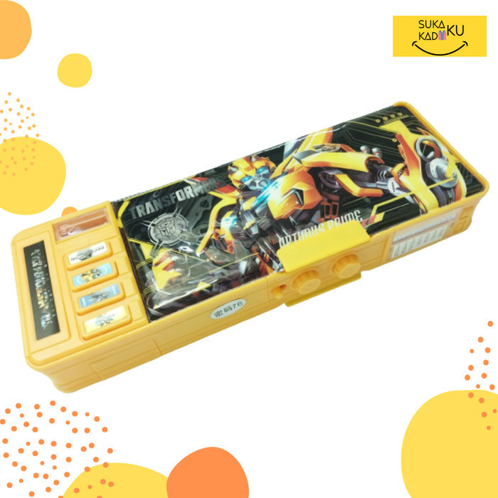

Ready KOTAK TEMPAT PENSIL ANAK KARAKTER TRANSFORMERS MAGNET/ SANDI /PASSWORD