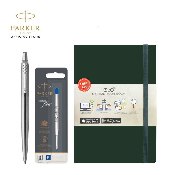 

Ready SPECIAL PACKAGE - Jotter Stainless Steel CT, Refill Blue, O2O Jurnal