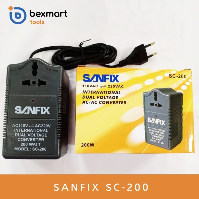 Internasional Dual Voltage Ac Converter Sanfix Sc 200 / Sc200 / Sc-200