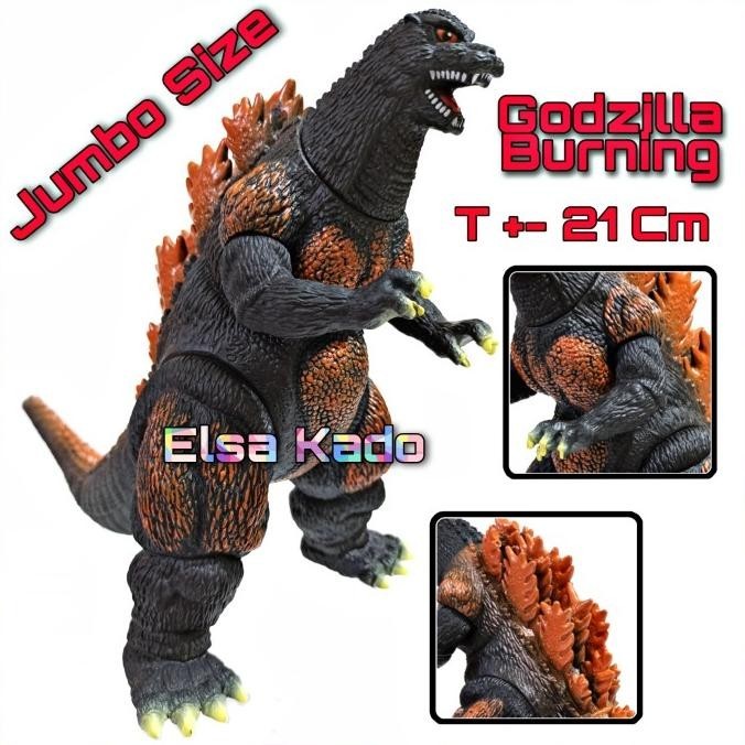 Mainan Godzilla Burning Jumbo Size Monster Ultraman Action Figure Anotteme